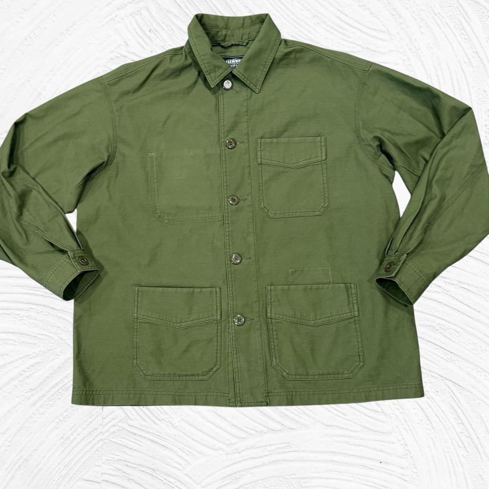 Frizmworks Backsatin French Work Jacket Olive Green XXL
